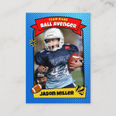 カスタムサッカートレーディングカード、漫画サッカーカード コーリングカード (正面)