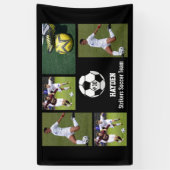 カスタムサッカーフォトコラージュ名チーム番号 横断幕 (縦)