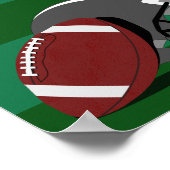 カスタムサッカー上級写真コラージュ ポスター (角)