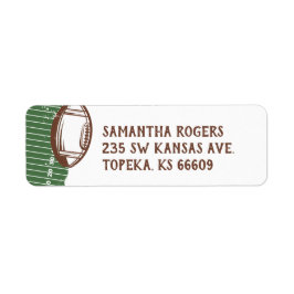 カスタムサッカー差出人住所ラベル ラベル