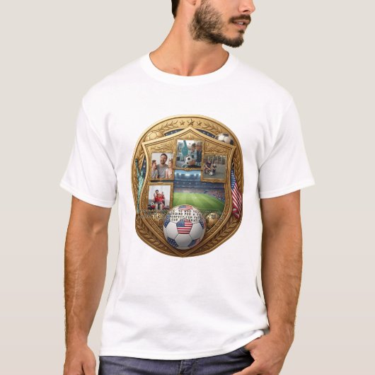 カスタムサッカー父の日Tシャツ Tシャツ (正面)