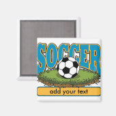 カスタムサッカー追加文字 マグネット (正面/裏面)