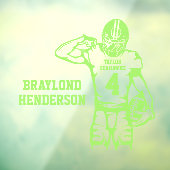 カスタムサッカー選手のウィンドウの固定 ウィンドウサイン (シート3)