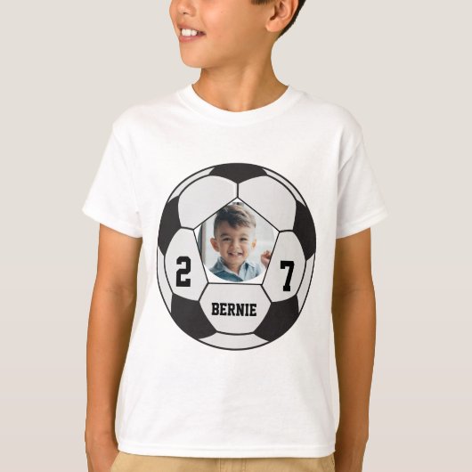 カスタムサッカー選手スポーツチーム Tシャツ (正面)