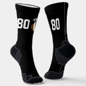 カスタムサッカー選手チーム名とナンバースポーツ ソックス (傾斜あり)
