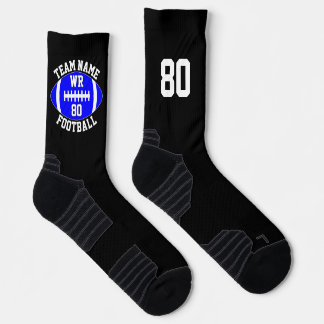 カスタムサッカー選手チーム名番号ブルー ソックス