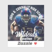 カスタムサッカー選手フォトハイスクールノートパソコン シール (シート)