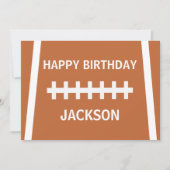 カスタムサッカー選手ボールスポーツハッピーバースデー カード (正面)