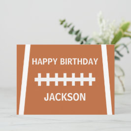カスタムサッカー選手ボールスポーツハッピーバースデー カード