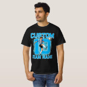 カスタムサッカー選手Tシャツ、あなたの背番号入り Tシャツ (正面フル)
