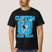カスタムサッカー選手Tシャツ、あなたの背番号入り Tシャツ (正面)