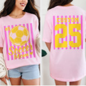 カスタムサッカー・ママの名前とナンバー Tシャツ