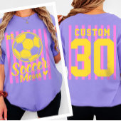 カスタムサッカー・ママの名前とナンバー Tシャツ