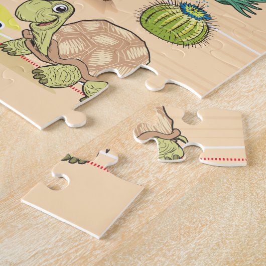 カスタムサニーサザンカリフォルニア ジグソーパズル (側面)