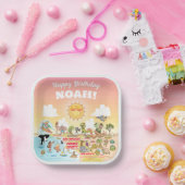 カスタムサニーソカル ペーパープレート (パーティー)