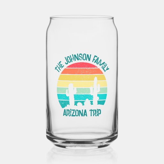 カスタムサボスサンセットアリゾナデザートトリップ ガラス缶 (正面)