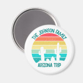 カスタムサボスサンセットアリゾナデザートトリップ マグネット (正面/裏面)