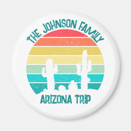 カスタムサボスサンセットアリゾナデザートトリップ マグネット