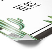 カスタムサボスフィエスタバースデーパーティーテーブルサイン フォトプリント            (角)