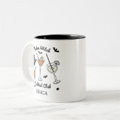 カスタムサレムウィッチカクテルクラブ女性用マグカップ ツートーンマグカップ (正面左)