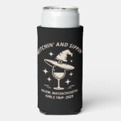 カスタムサレムハロウィーンフェスティバルシャツ2025 スリム缶クーラー (Seltzer裏面)