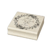 カスタムサンキューエレガントボタニカル引用文 ラバースタンプ (スタンプ)