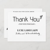 カスタムサンキューカードロゴTC2 サンキューカード (正面/裏面)