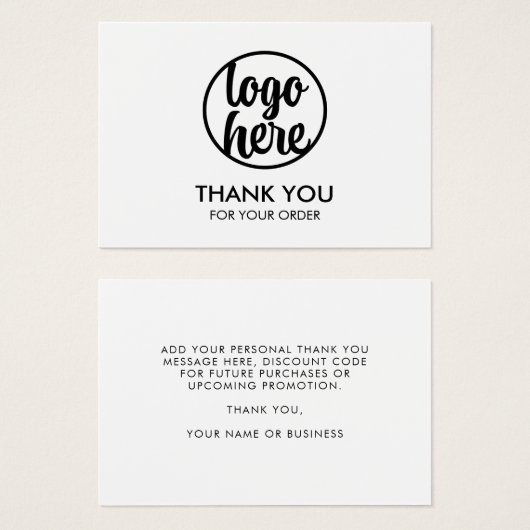 カスタムサンキューカード (正面&裏面)