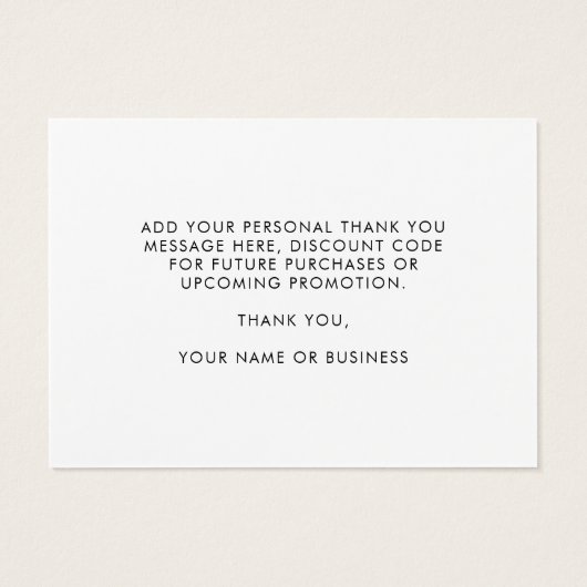 カスタムサンキューカード (裏面)