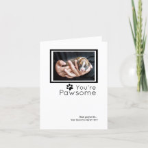 カスタムサンキューカード – ボクサー犬カード