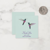 カスタムサンキューハミングバード ノートカード (正面/裏面インサイチュ)