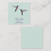 カスタムサンキューハミングバード ノートカード (正面/裏面)