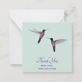 カスタムサンキューハミングバード ノートカード