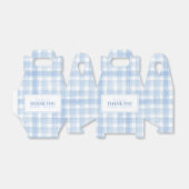 カスタムサンキューブルーギンガムウォーターカラーフェイスボー フェイバーボックス (折り畳みなし)