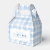 カスタムサンキューブルーギンガムウォーターカラーフェイスボー フェイバーボックス (正面サイド)