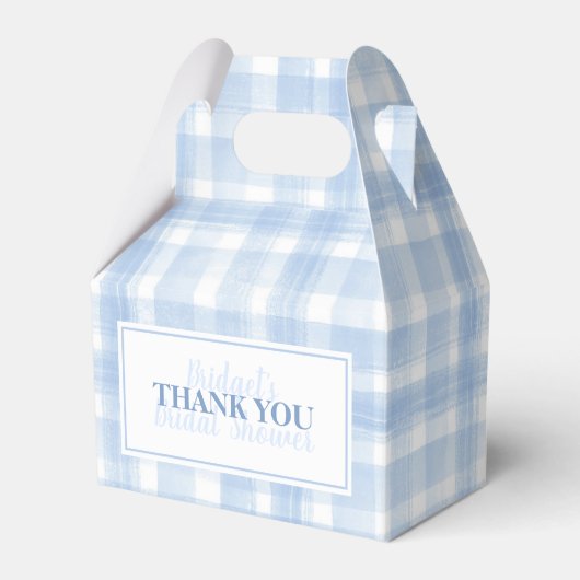 カスタムサンキューブルーギンガムウォーターカラーフェイスボー フェイバーボックス (正面サイド)