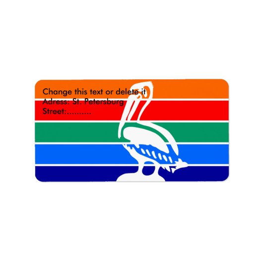 カスタムサンクトペテルブルク国旗のラベル ラベル (正面)