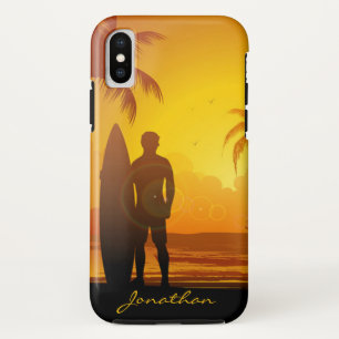カスタムサンセットビーチサーフィン iPhone XSケース