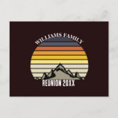 カスタムサンセットマウンテンファミリー懇親会パーティー ポストカード (正面)