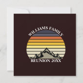 カスタムサンセットマウンテンファミリー懇親会パーティー 招待状 (裏面)