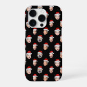 カスタムサンタの顔 iPhone X|11|12|13|14|15|16 カバー (裏面)