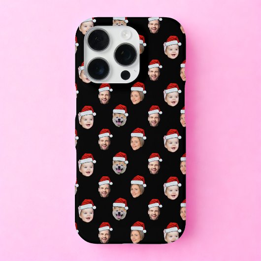 カスタムサンタの顔 iPhone X|11|12|13|14|15|16 カバー