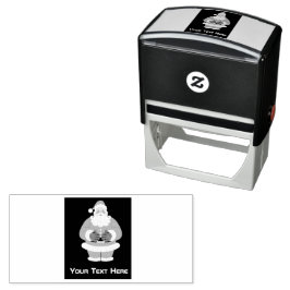 カスタムサンタイメージ文字自己インキングゴムスタンプ セルフインキングスタンプ