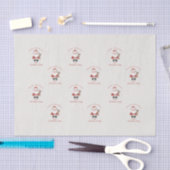 カスタムサンタウォーター色クリスマスの雰囲気ギフト 薄葉紙 (クラフト)