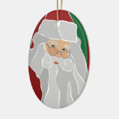 カスタムサンタクロース セラミックオーナメント (左)