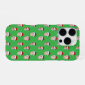 カスタムサンタハット顔クリスマスプレゼント2枚の写真 iPhoneケース (裏面横)