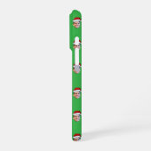 カスタムサンタハット顔クリスマスプレゼント2枚の写真 iPhoneケース (左側面)