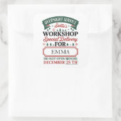 カスタムサンタワークショップクリスマス スクエアシール (バッグ)