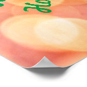 カスタムサンタ猫の眼鏡 ポスター (角)