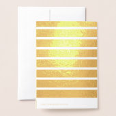 カスタムサンタ・イン・シェーズ・アンド・クロス・カネス・クリスマス 箔カード (裏面封筒付き)